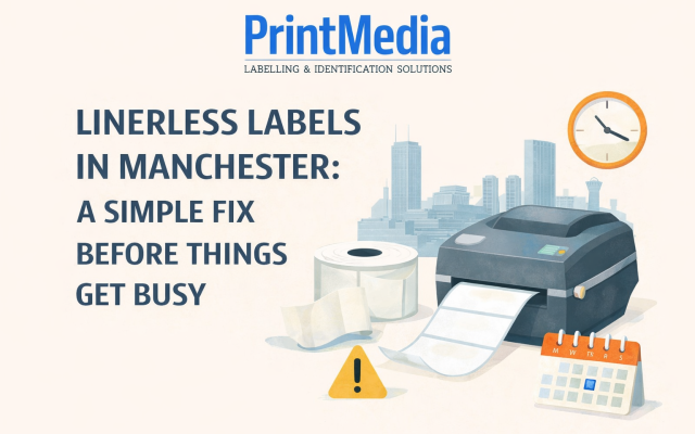 Linerless Labels in Manchester