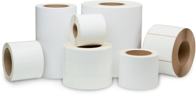 Blank label rolls