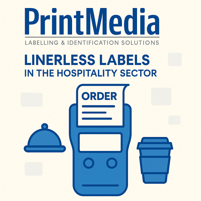 Hopsitality Linerless Labels