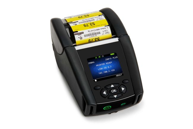 ZQ610 front with media